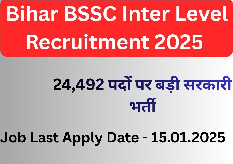 Bihar BSSC Inter Level Recruitment 2025