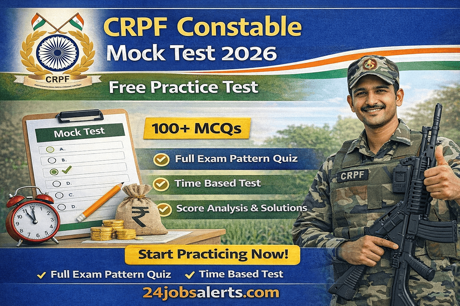 CRPF Constable Mock Test 2026