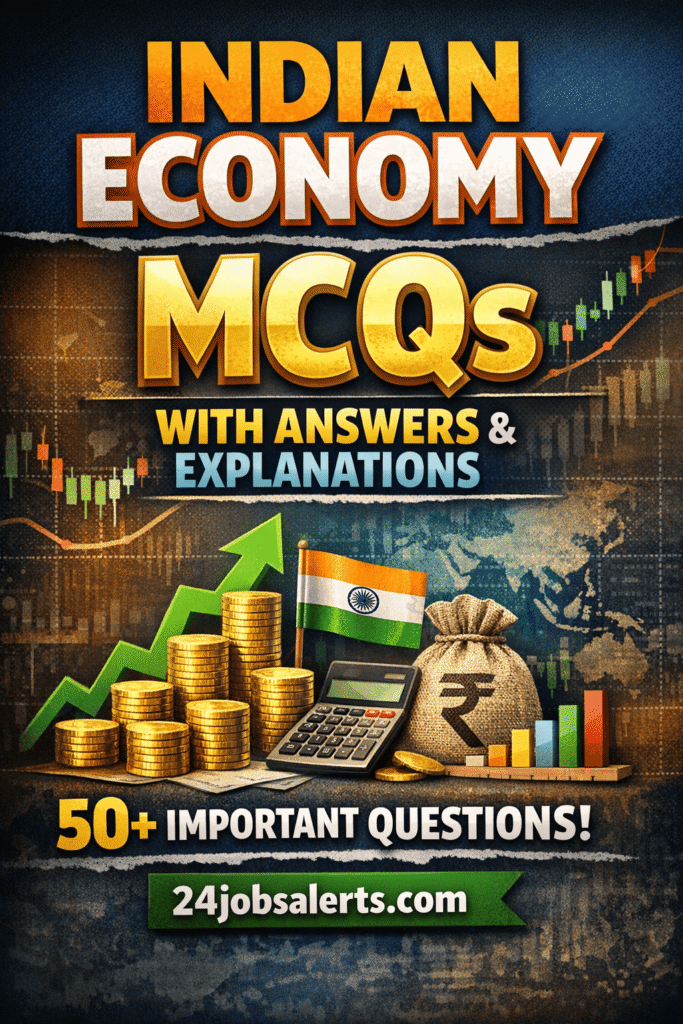 Indian Economy MCQs with Answers 2026