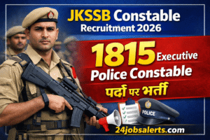 JKSSB Constable Recruitment 2026